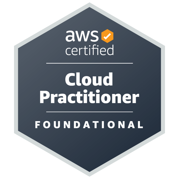 CLF-C02 AWS Certified Cloud Practitioner certification badge