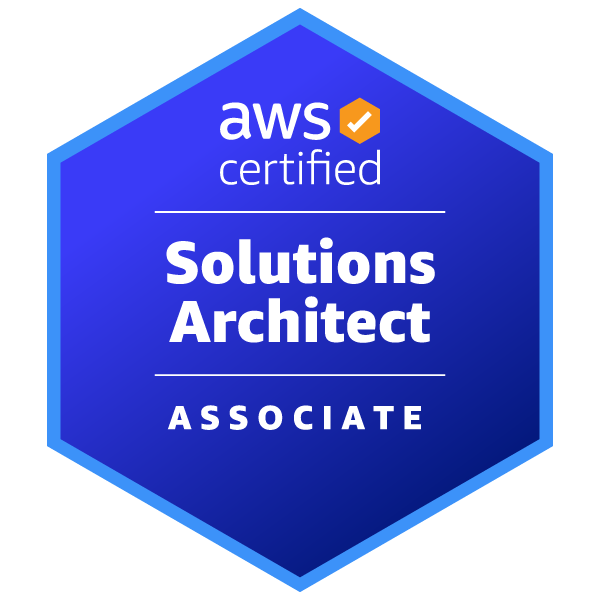 SAA-C03 AWS Certified Solutions Architect - Associate certification badge