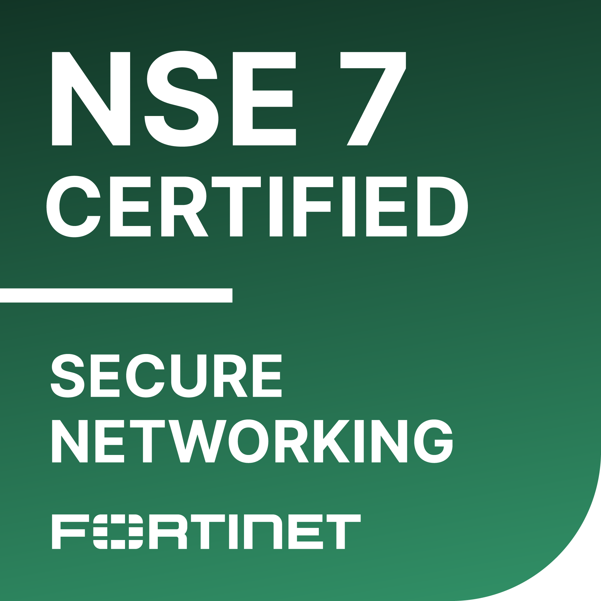 NSE 7 - SECURITY OPERATIONS Fortinet NSE 7 Security Operations certification badge